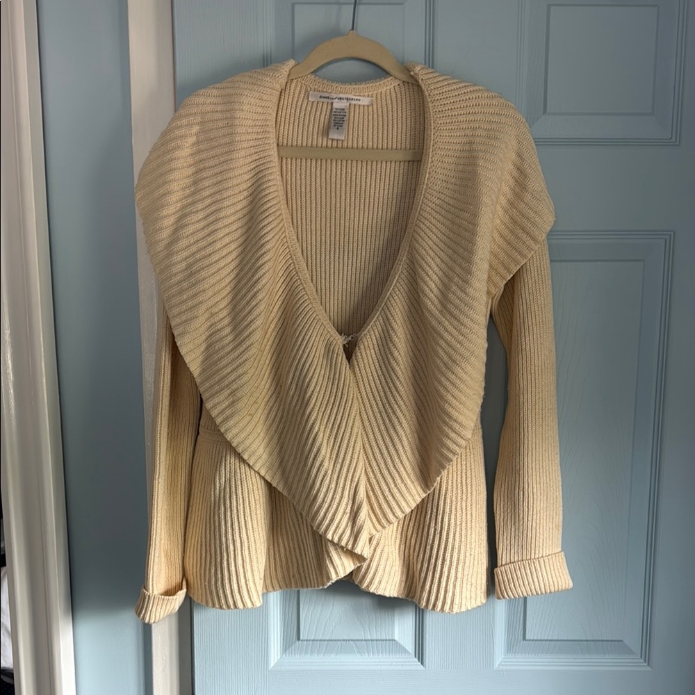 Diane von Furstenberg Women's Cream Sweater